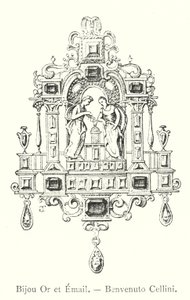 Schmuckstück aus Gold und Email, Benvenuto Cellini von Italian School