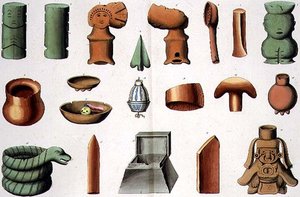Zentralamerikanische Utensilien, Tafel 45 aus 