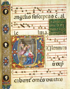 Choralminiatur mit der Verkündigung