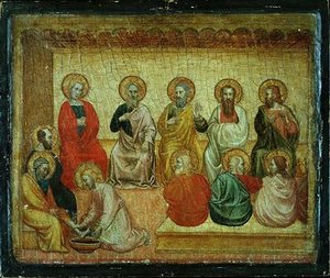Christus wäscht den Jüngern die Füße, Arezzo, ca. 1390