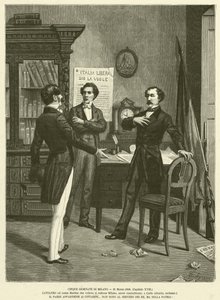 Cinque Giornate di Milano, 21. März 1848 von Italian School
