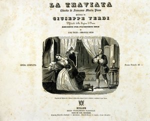 Cover des Heftes von „La Traviata“ von Giuseppe Verdi von Italian School