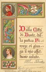 Dante, Beatrice, Göttliche Komödie von Italian School