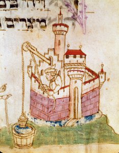Darstellung des Wiederaufbaus von Jerusalem von Italian School