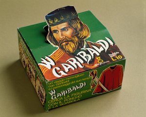 Derivate Produkte: Kaugummischachtel mit dem Abbild von Giuseppe Garibaldi von Italian School