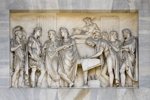 Detail des Friedensbogens, Mailand, Italien