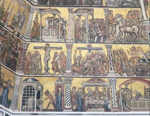 Detail der Decke, Baptisterium, Florenz