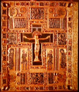 Evangelisches Reliquiar (Metall, Edelsteine & Emaille)