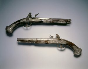 Steinschlosspistolen, Brescia, ca. 1670