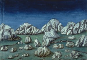 Fol.120r Das Ende der Welt und das Jüngste Gericht: Die Erde öffnet sich von Italian School