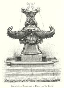 Bronzebrunnen auf dem Platz, von Tacca von Italian School
