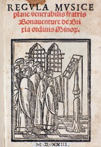 Frontispiz aus Regula musica von Bonaventura da Brescia (ca. 1452-ca. 1517) von Italian School
