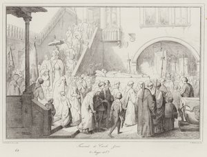 Begräbnis von Carlo Zeno von Italian School
