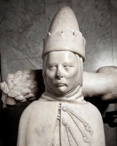 Grabdenkmal des ersten Dogen von Genua Simone Boccanegra (Marmorskulptur) von Italian School