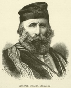General Giuseppe Garibaldi (Gravur) von Italian School