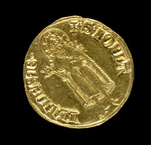 Goldflorin (Rückseite) mit Darstellung von Johannes dem Täufer, Florentinisch, 1252 von Italian School