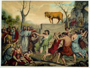 Das goldene Kalb - in „Aurea Bibbia classica: storia della rivelazione divina nell