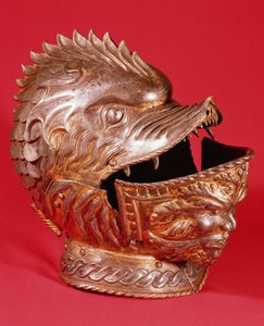 Helm mit dem Gesicht eines Monsters (Stahl)