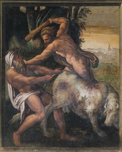 Herkules tötet den kretischen Stier, Gelbes Zimmer von Italian School