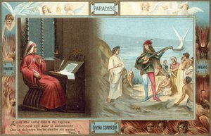 Illustration zu Dantes Die Göttliche Komödie von Italian School