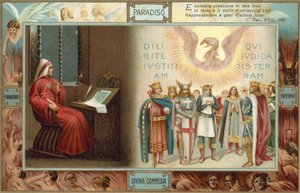 Illustration für Dantes Die Göttliche Komödie von Italian School
