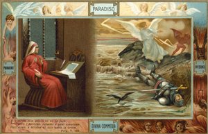 Illustration zu Dantes Die Göttliche Komödie von Italian School