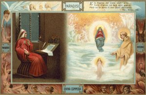 Illustration zu Dantes Die Göttliche Komödie von Italian School