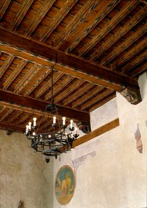 Innenansicht des Rathauses (Palazzo degli Anziani) von Italian School