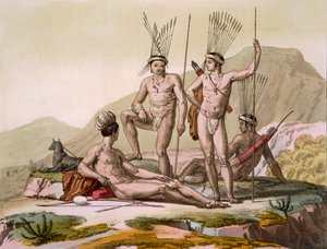 Korah-Hottentotten vom Kap, ca. 1820er-30er Jahre