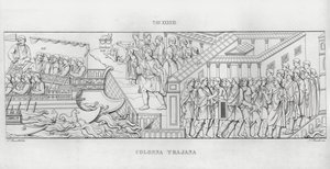 La Colonna Trajana, Trajanssäule von Italian School