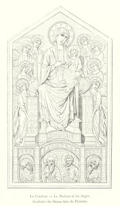 Cimabue, Die Madonna und die Engel, Akademie der Schönen Künste von Florenz