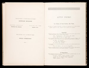 Libretto della Tosca von Giacomo Puccini, Edition Ricordi, Italien