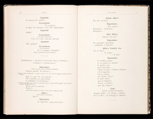 Libretto della Tosca von Giacomo Puccini, Edition Ricordi, Italien
