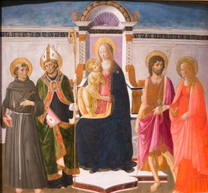 Madonna und Kind auf dem Thron mit Heiligen