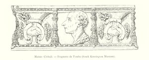 Matteo Civitali, Fragment eines Grabmals, South Kensington Museum (Stich) von Italian School