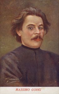 Maxim Gorki, russischer Schriftsteller und politischer Aktivist von Italian School