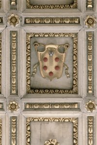 Medici-Wappen, vom Gesims der Kirche von Italian School