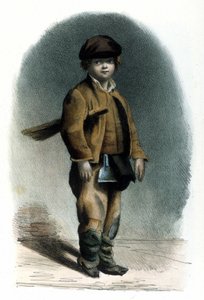 Mailänder Beruf: ein Schornsteinfeger. Gravur von 1830 Locarno. von Italian School