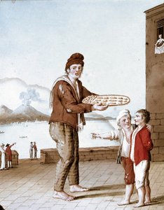 Neapolitanische kleine Berufe: der Verkäufer von Pasticiotti (Neapolitanische Sandkekse) von Italian School