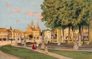 Padua: Piazza Vittorio Emanuele, Prato della Valle von Italian School
