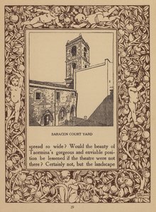 Seite aus der Broschüre für das San Domenico Palace Hotel, Taormina von Italian School
