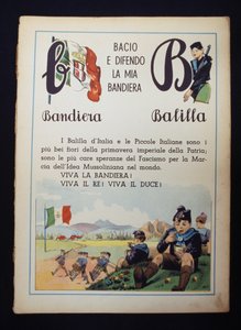 Seite des ersten Lesebuchs von Italian School