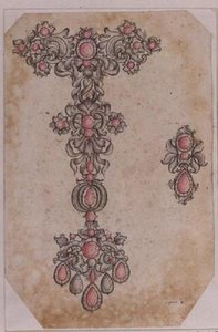 Anhänger und Ohrringe von Santini (17. Jahrhundert)