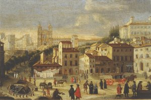 Piazza di Spagna und Trinità dei Monti von Italian School