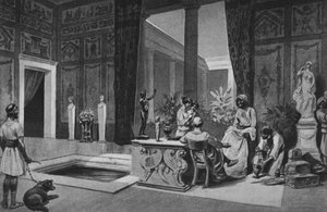 Pompeji: Haus des Meleagros von Italian School