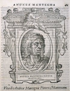 Porträt von Andrea Mantegna (ca. 1430-1506) aus Vasaris Leben der Künstler, erstmals veröffentlicht 1550