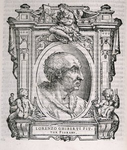 Porträt von Lorenzo Ghiberti (1378-1455) aus Vasaris Leben der Künstler, erstmals veröffentlicht 1550