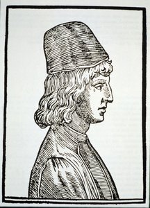 Porträt von Pico della Mirandola (1463-94), aus Delle Celeste Fisionomia von Giovanni Battista della Porta, Padua 1616, illustriert in Geschichte der Magie, veröffentlicht im späten 19. Jahrhundert von Italian School