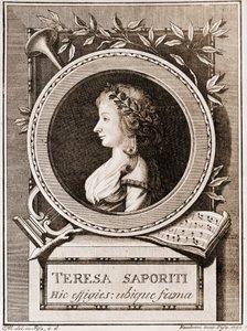 Porträt von Teresa Saporiti von Italian School