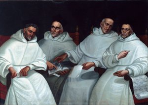 Porträt der Inquisitoren Michele Sasso, Tommaso Novaro, Vincenzo Reghezza, Ambrogio Roggeri (17. Jahrhundert)